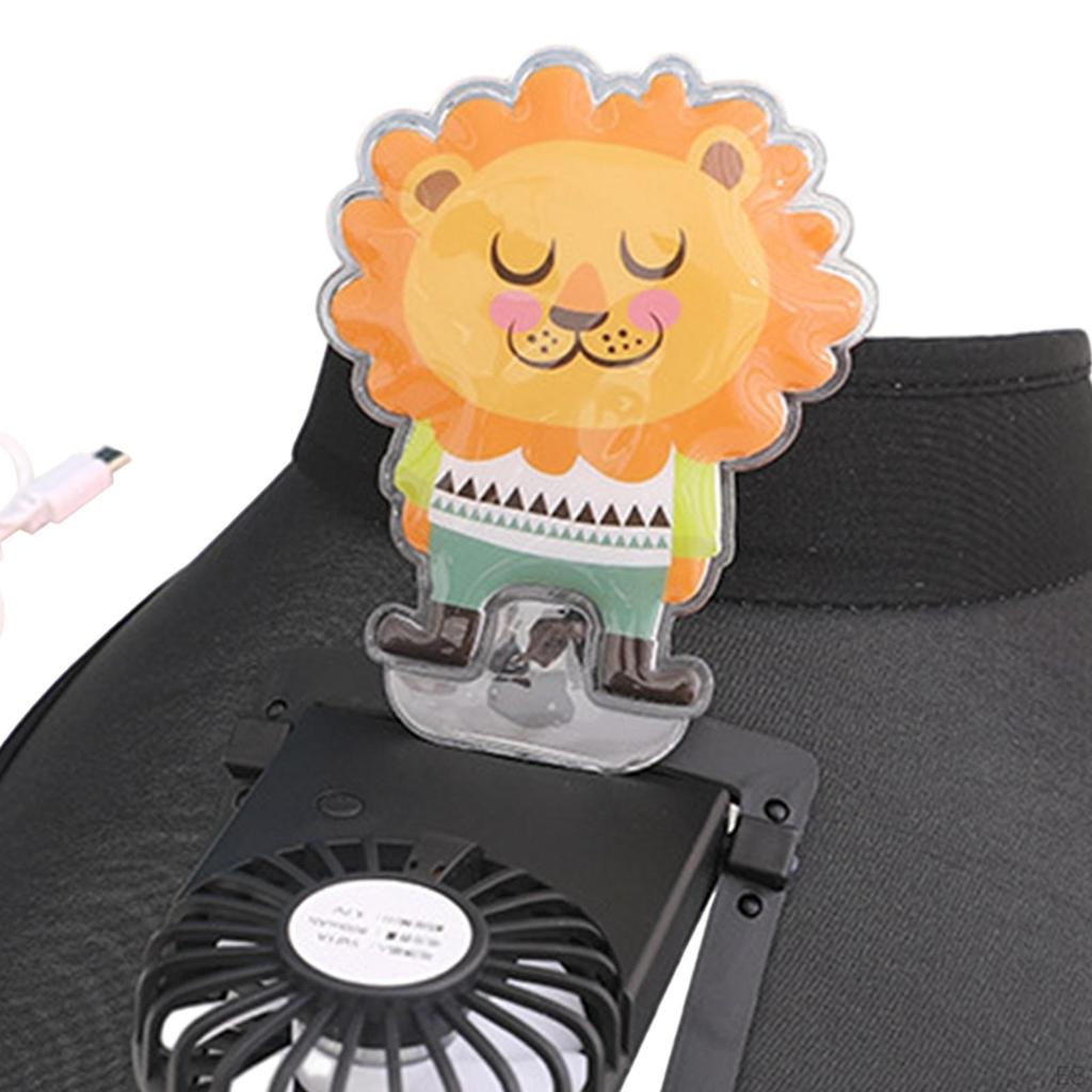 Cooling Fan Hat in Three Settings Rechargeable Protection Visor with