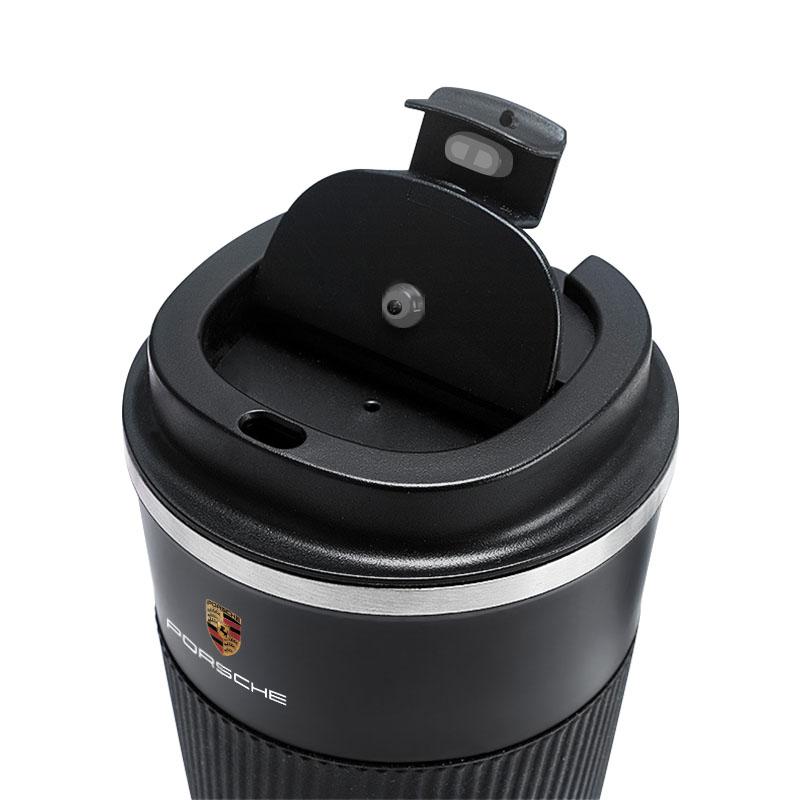 1Pcs Car Vacuum Flasks Coffee Cup Travel Portable Insulated Bottles For Porsche Cayenne Panamera Macan Boxster 911 928 944 918 917
