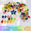 200g 1,5cm Transluzent 15mm Kristallmosaik DIY Handgemacht Buntes Glas Schnittpapier
