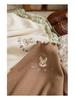 Girls' Cute Rabbit Embroidered Long-Sleeve T-Shirt - Versatile Base Layer for Spring/Autumn