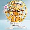 Mini Fliegenrad Leichte Angelausrüstung für Forelle Hecht, Fliegenrolle, 53mm/50g Ganzmetall-Angelrolle mit verbesserter Basis