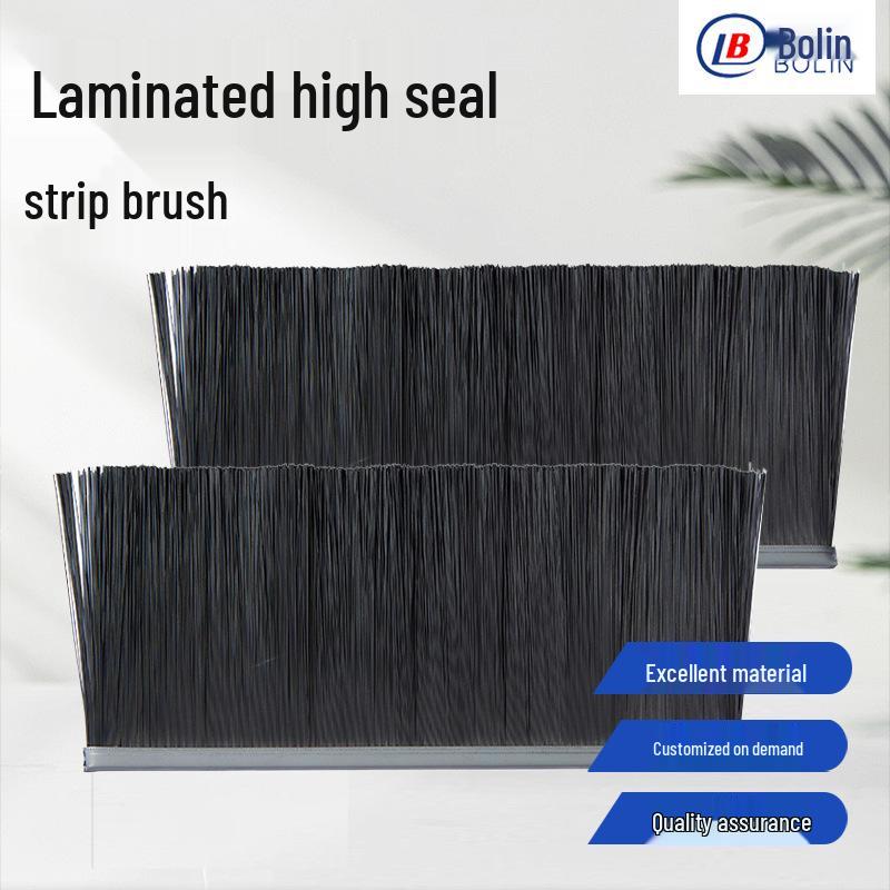 

Високощільна нейлонова щетина алюмінієва стрічкова щітка для промислового очищення екранів та пилозахисту