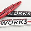 3D Metal Car Stickers Grille Badge Logo Works Emblem Decal For MINI Cooper JCW S F54 F56 F60 R50 R53 R55 R56 R57 R60 Accessories