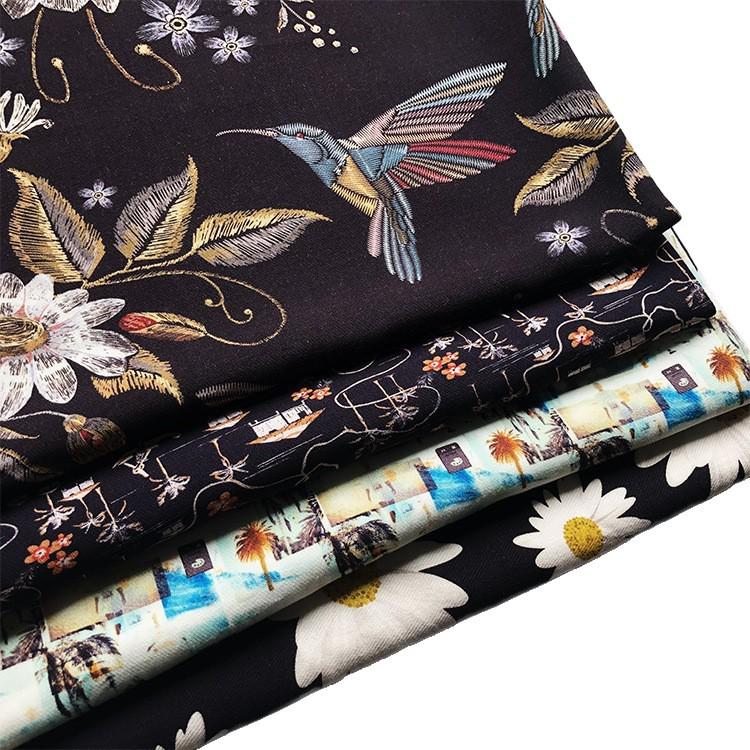 Spring/Summer Cotton Silk 3D Cool Print Dress Fabric