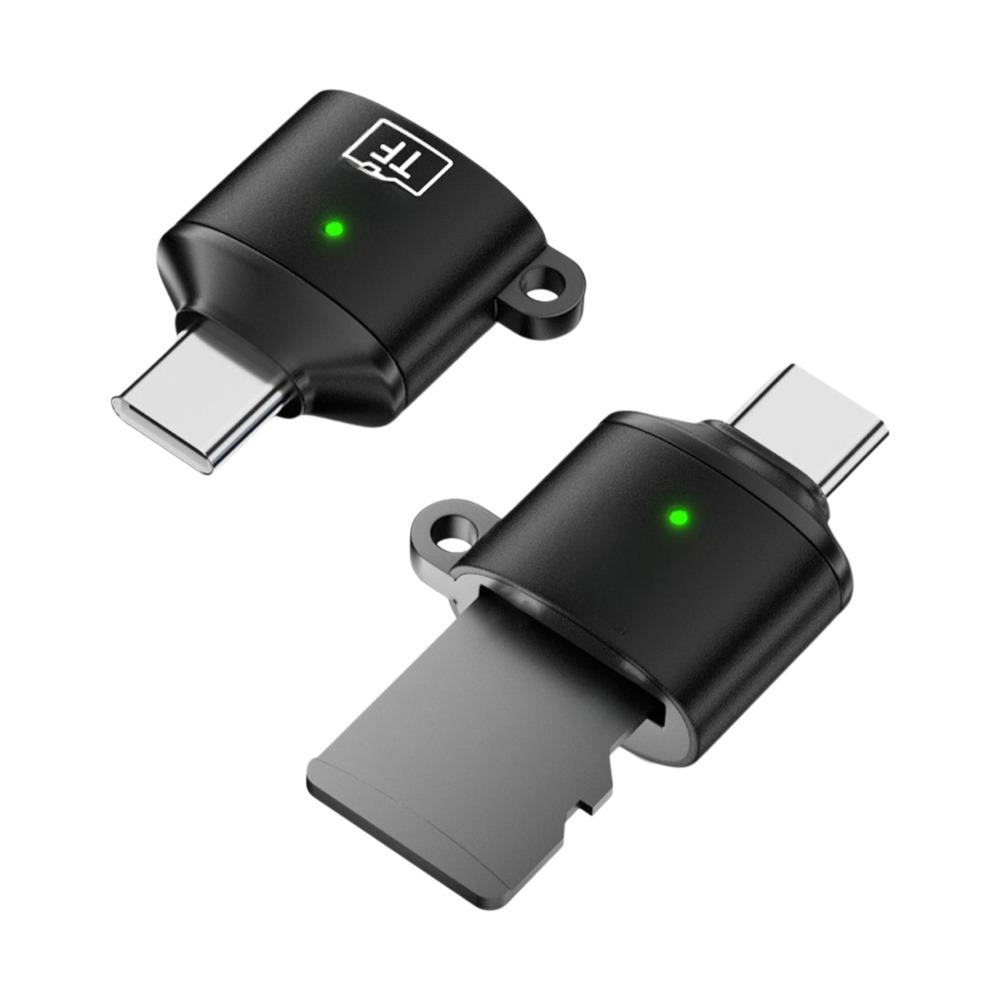 

480Mbps USB-A to TF Card Converter Plug and Play Memory Card Adapter for Phone Laptop Computer USB-C Black
