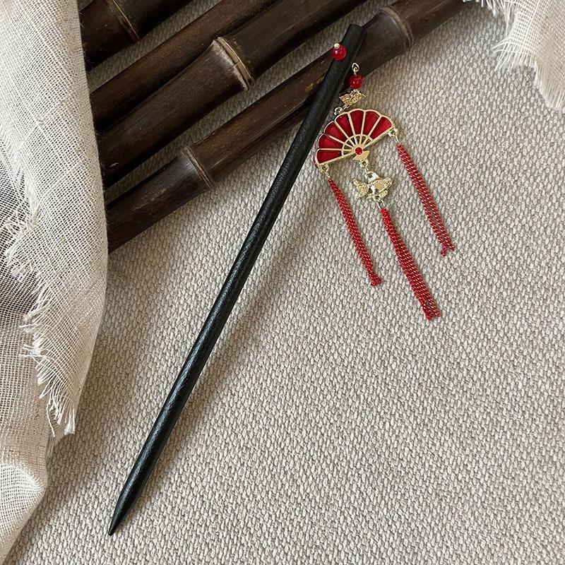 Elegante Fermaglio per Capelli Stile Cinese Nappa Bastoncino per Capelli Design Floreale Tradizionale Accessorio per Acconciatura Gioielli da Donna Fermaglio per Capelli Spilla per Capelli