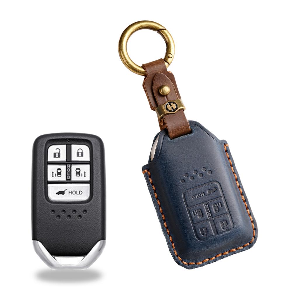 Retro Key Cover Is Suitable for Honda Key Bag CRV Lingpai XRV 10th Generation Civic Accord Crown Fit Leather.