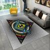 Alfombra de área de anillo Illuminati masónico masón 3D, alfombra de ojo que todo lo ve para decoración de felpudo de sala de estar y dormitorio, alfombra antideslizante