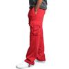 Mens Fleece Joggers Pants Cargo Combat Tracksuit Bottoms Casual Loose Trousers