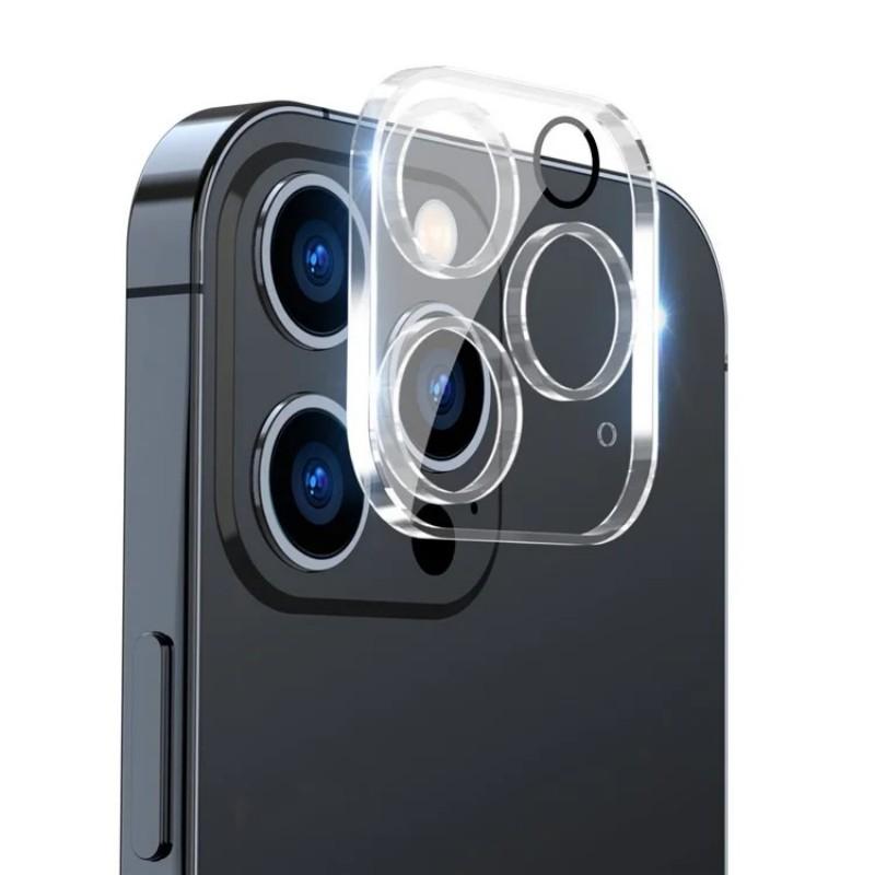For iPhone 15 Pro/iPhone 15 Pro Max Camera Lens Protector WANLONFENG Full Coverage HD Clear Lens Film with Cleaning Cloth