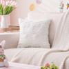 Creamy Style Rabbit Plush Pillow Sofa Living Room Cushion Bedside Bedside Cute Bed Lumbar Pillow Pillow Case Core-free