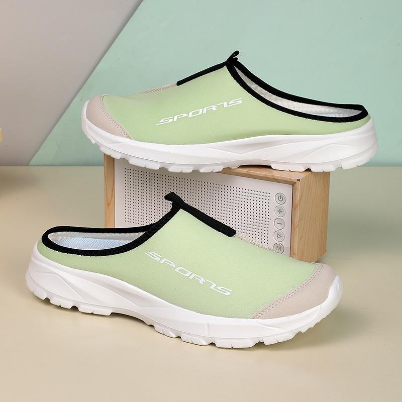 Summer new slippers breathable and light casual shoes simple half-tray soft-soled slippers
