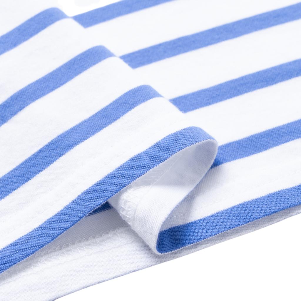 Polo Ralph Lauren Koszulka dziecięca w paski z okrągłym dekoltem i krótkim rękawem Niebieska 323965904-001