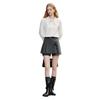 Xiangying Women's French Doll Collar White Shirt