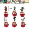 Ninjago Theme Kids Boys Happy Birthday Party Decoration Balloon Banner Cupcake Toppers Kits