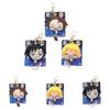 Adorable Plush Demon Slayer Zenitsu Retractable Keychain Cartoon Figure