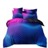 Dazzle Red Glowing Bedding Set,Honeycomb Duvet Cover Abstract Geometry Hexagon Quilt Cover For Teens Adults Bed Set