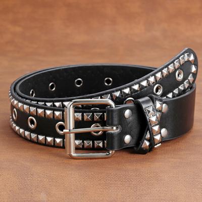 Rivet Belt Belt Women'S Jeans Pin Buckle Belt Universal Blue Decorative Batch