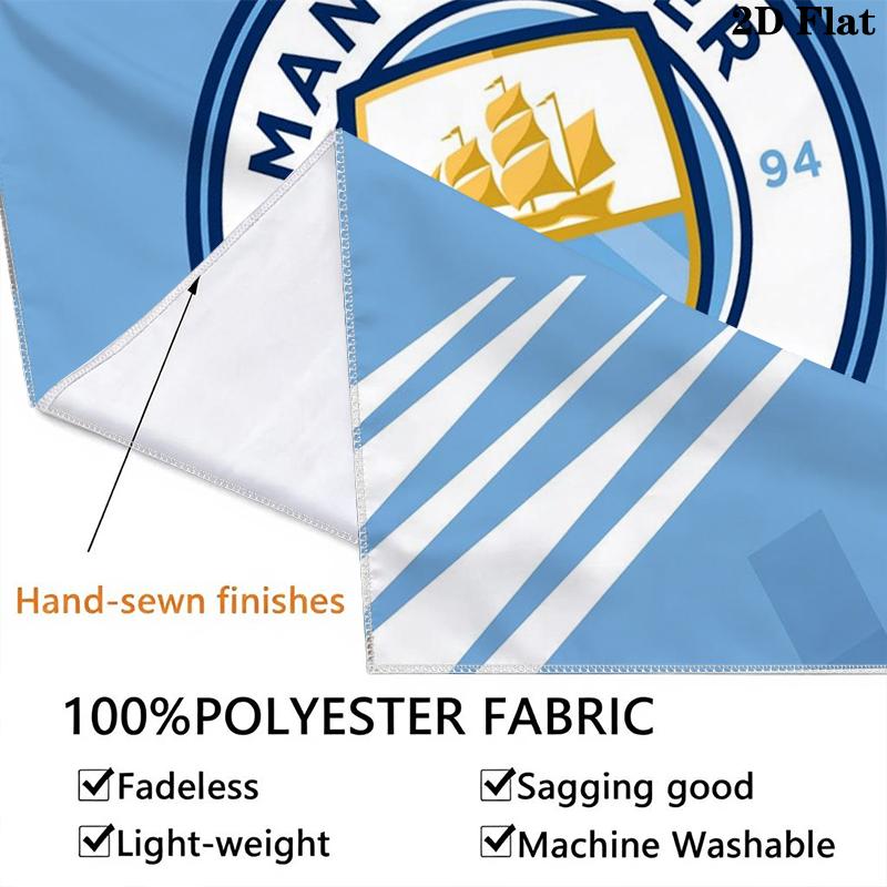 Manchester City Football Clu Wall Tapestry Aesthetic Wall Hanging Printed Fabric Blanket Decorative Tapestries for Bedroom Living Room Home Decor