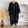 Ethnic style hooded shawl women's new pullover cloak air-conditioned room shawl fashion versatile Yunnan