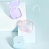 Retainer-Etui Tragbare Mundschutzbox Mundhygiene Zahnprothese Aufbewahrungsbox Zahnspangen-Box Mit Lanyard