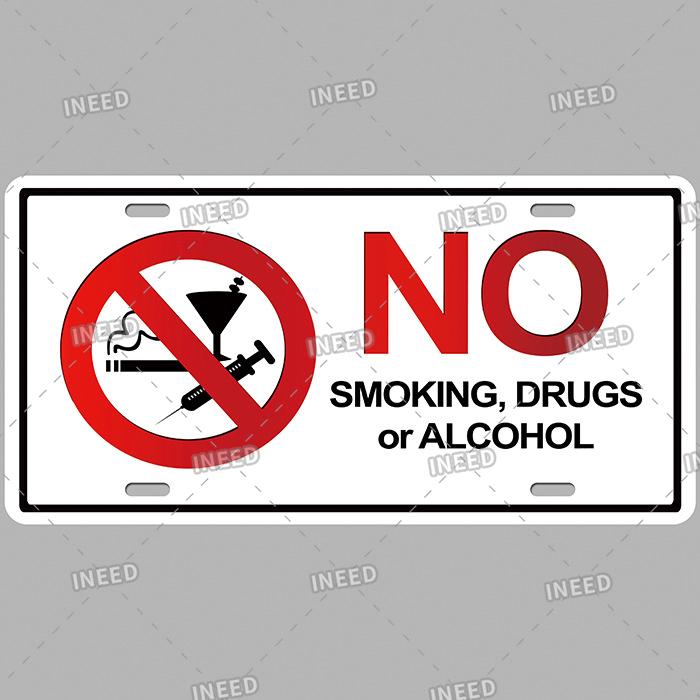 INEED Vintage Wall Decor Car License France Newyork USA Flag Metal Plate Garage Car Number Metal Signs Motor Decorative Tin Sign