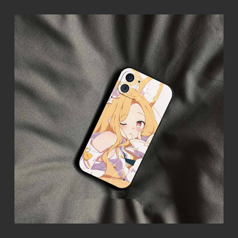 Seia Anime Games Blue Archive Phone Case For IPhone 17 Air 16 15 14 13 Pro Max 11 12 Black Silicone Cover