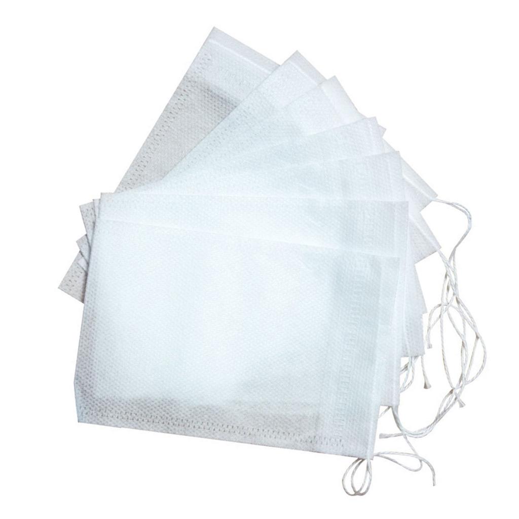 Pack of 100 Empty Drawstring Tea Bags Convenient and Clean Brewing Solution Reusable Tea Filters Easy To Use