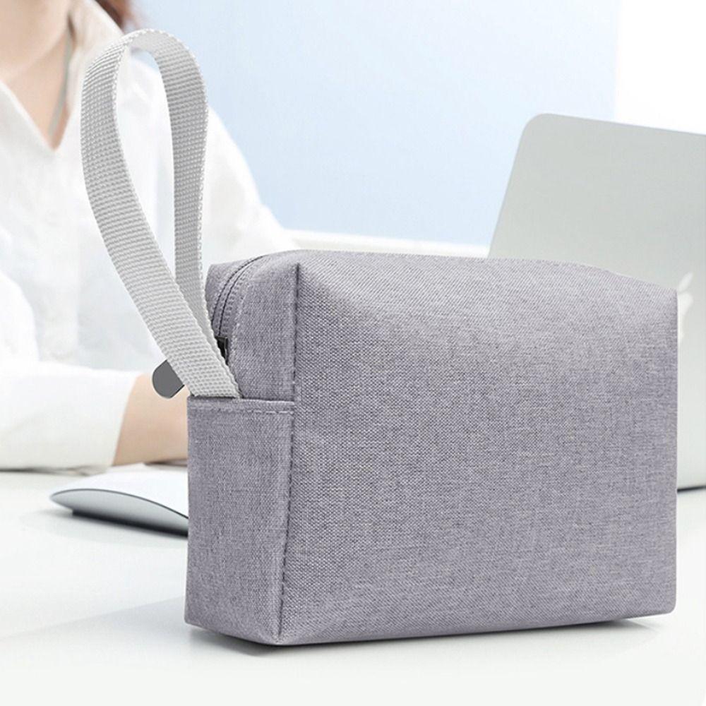 

Large Capacity 3C Digital Accessories Storage Bag Polyester Cosmetic Bag Travel чорний