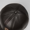 Hat Men's Winter Warm Leather Hat Fleece Thickened Windproof Ear Protector Cap
