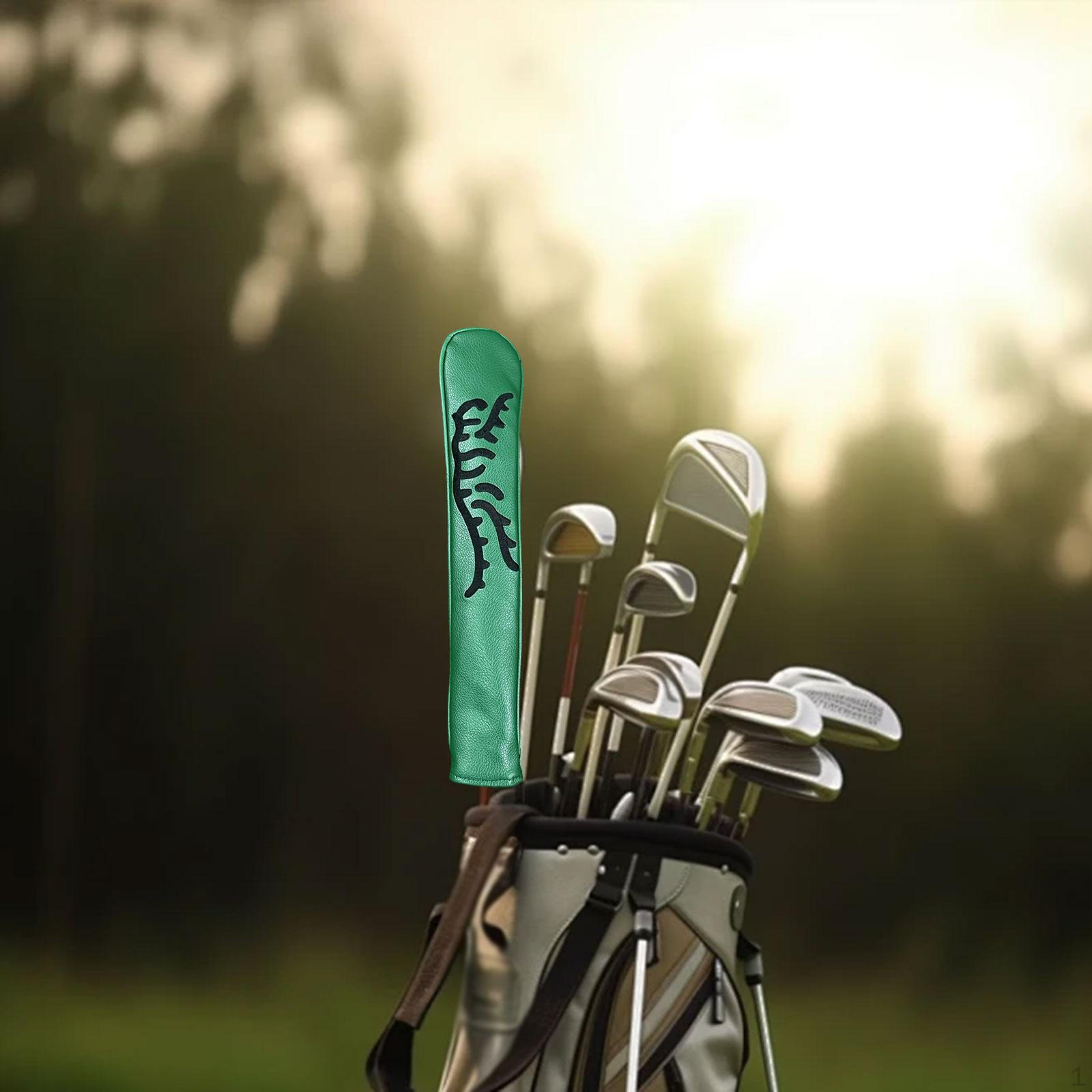 

Golf Alignment Rod Cover Premium Lining Head Training Indicator Holder for Swing зелёный