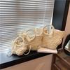 Summer simple hand-carried vegetable basket woven bag women's new butterfly-shaped handmade straw women's bag handbag
