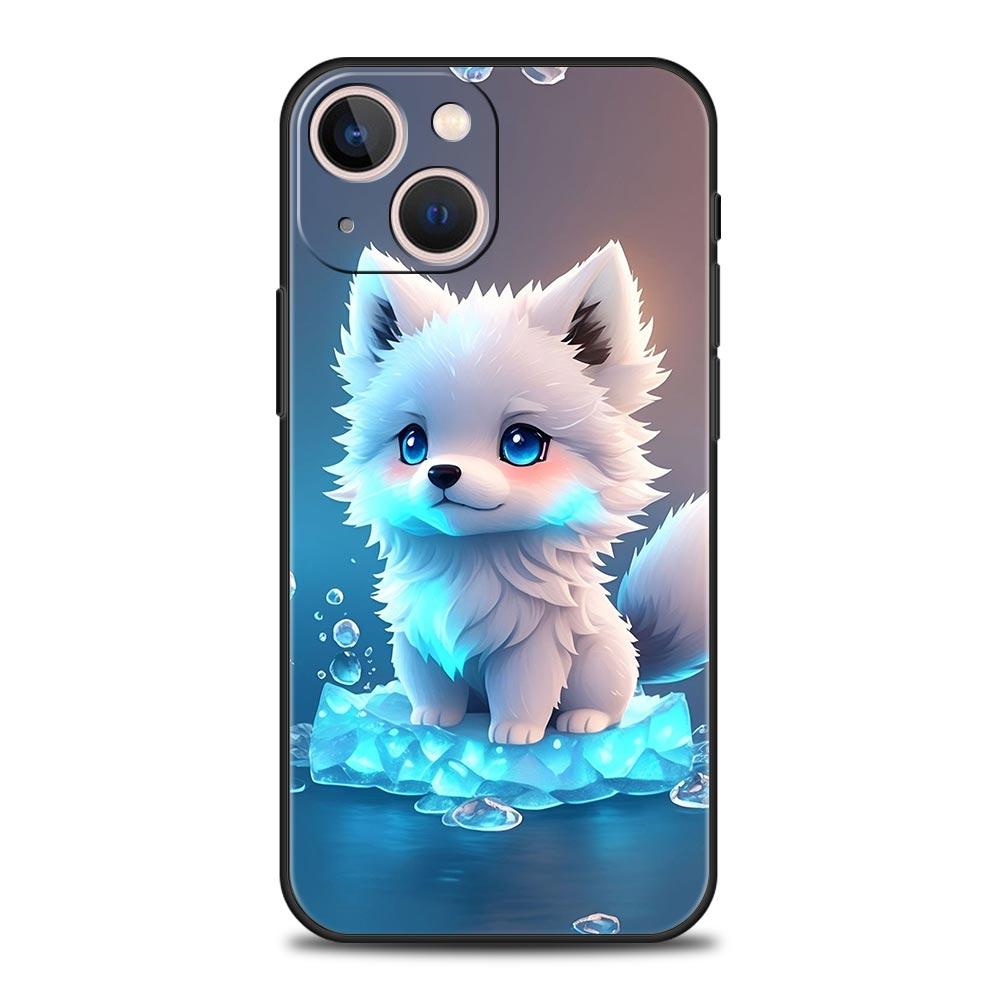 Phone Case Cover for iPhone 17 Pro Max 16 15 14 13 12 11 Pro Max Plus 17AIR Shockproof Soft TPU Shell Cute Animal Fox Fundas Bag
