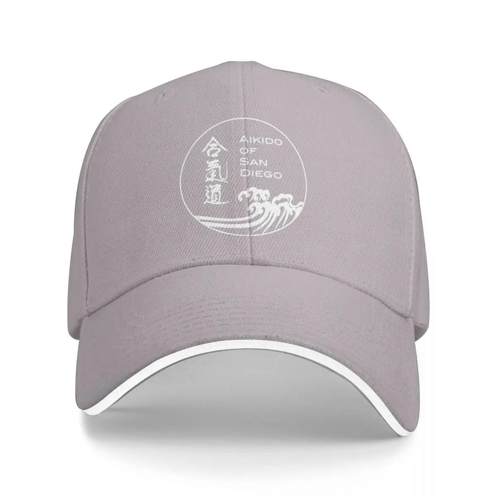 Aikido of San Diego - White Baseball Cap Custom Cap fashionable western Hat Luxury Woman Men's