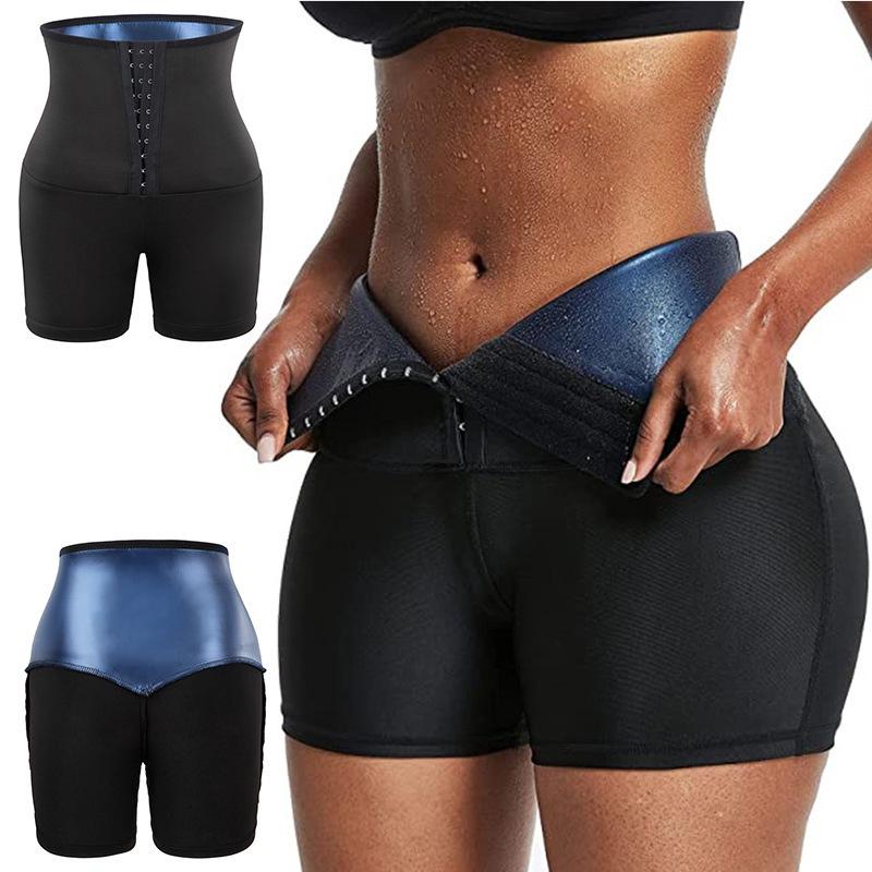 Women's High-Waist Tummy Control Sweat Pants with Hip-Lifting and Row Button Design