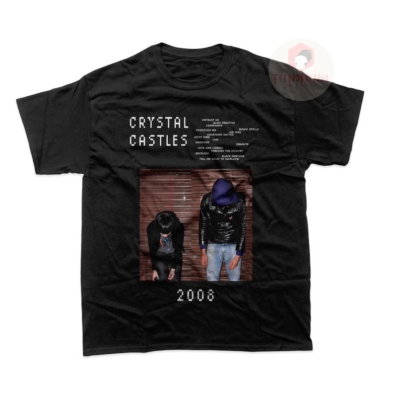 Crystal Castles Band Alice Glass and Ethan Kath Shirt Unisex Concert S-5XL Unisex T-Shirt XXXXL