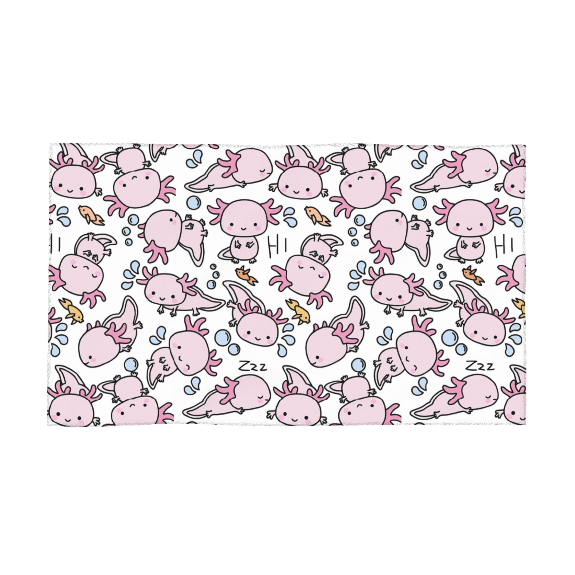 

Swimmy Axolotls Soft Face Towel Quick Dry Pool Bath Cotton Towels Absorbent W40*H60(CM)