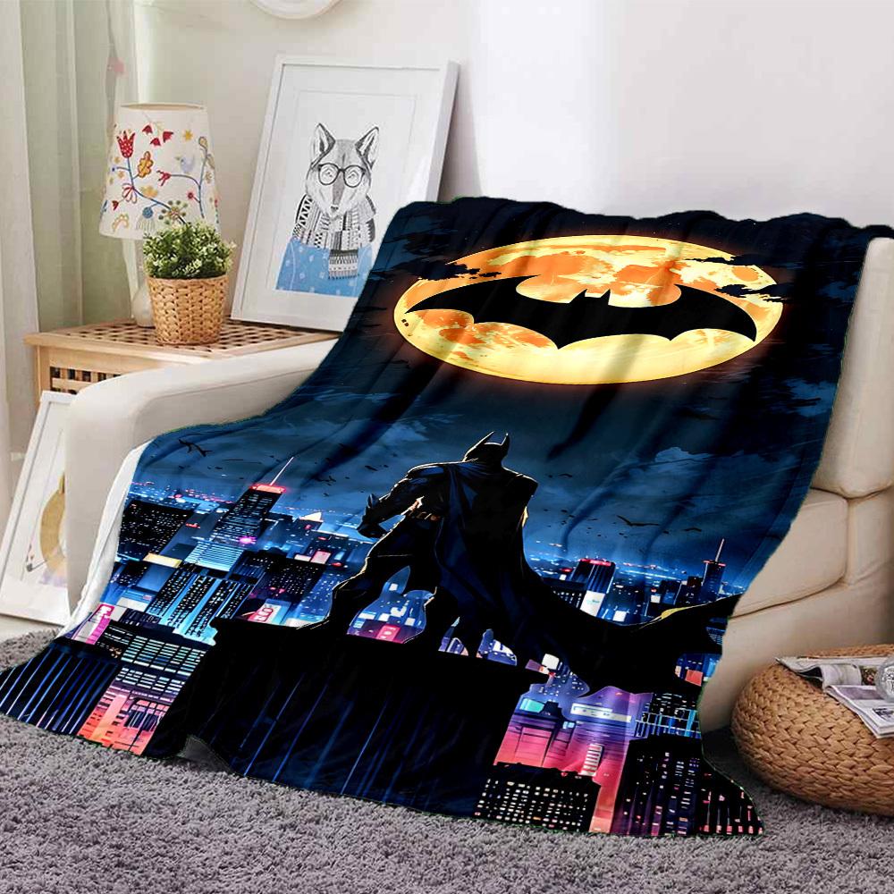 

1pc Batman s handsome back Flannel Blanket Soft Warm Throw for Home, Office, Travel, All-Season Cozy Bedding GiftL1219 80cmx120cm(31inx47in)