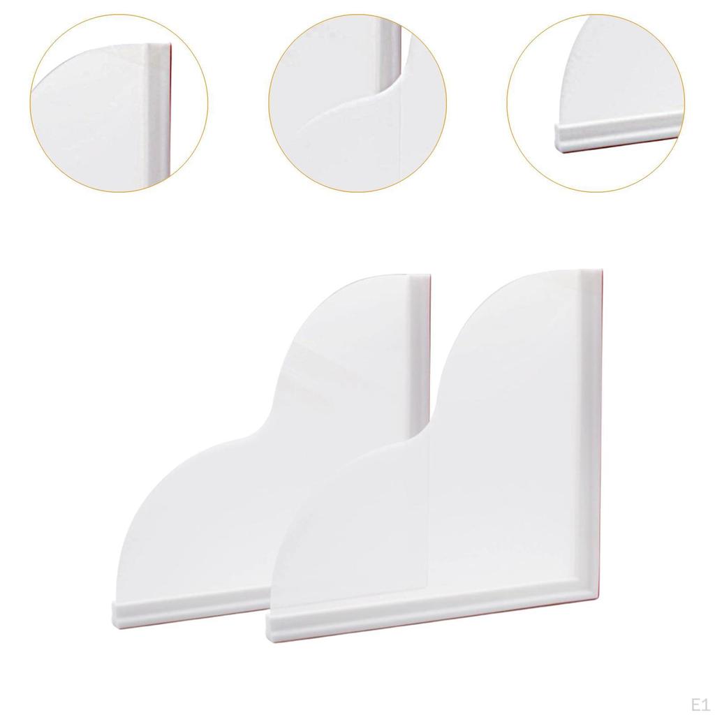2 Pieces Water Splash Guard Silicone Base Multipurpose Anti Board Bathroom Accessories to Keep