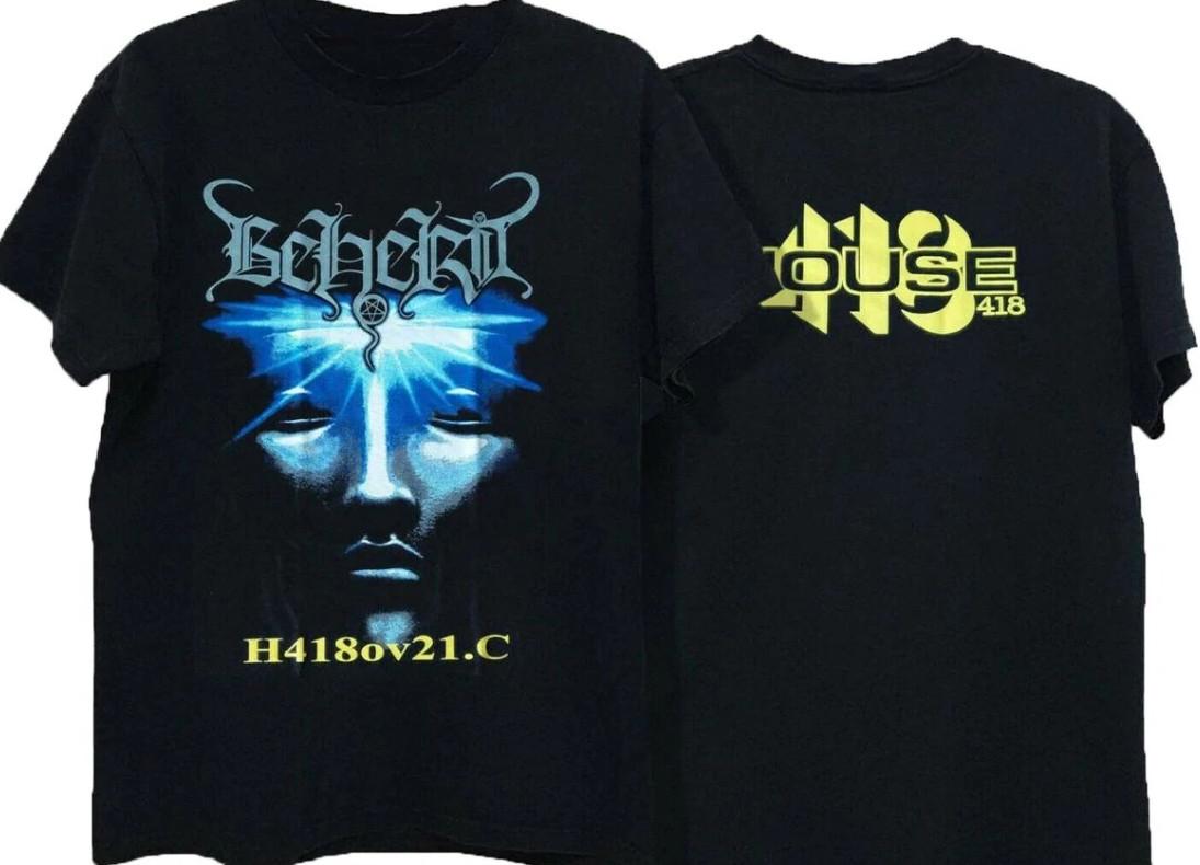 Beherit - H418Ov21.C Album Tour Tshirt 1994 House 418 Size S- T-Shirt shirt XXL