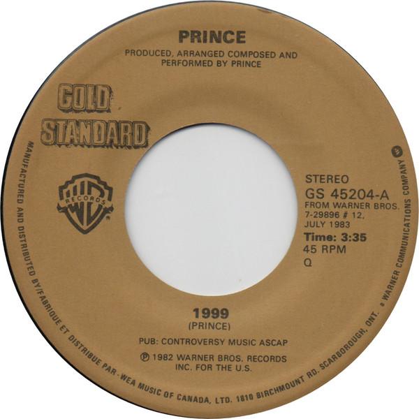 

7inch Record PRINCE 1999 Little Red Corvette GS45204 Warner Bros. Re 1984 Canada Dance Electronica Used