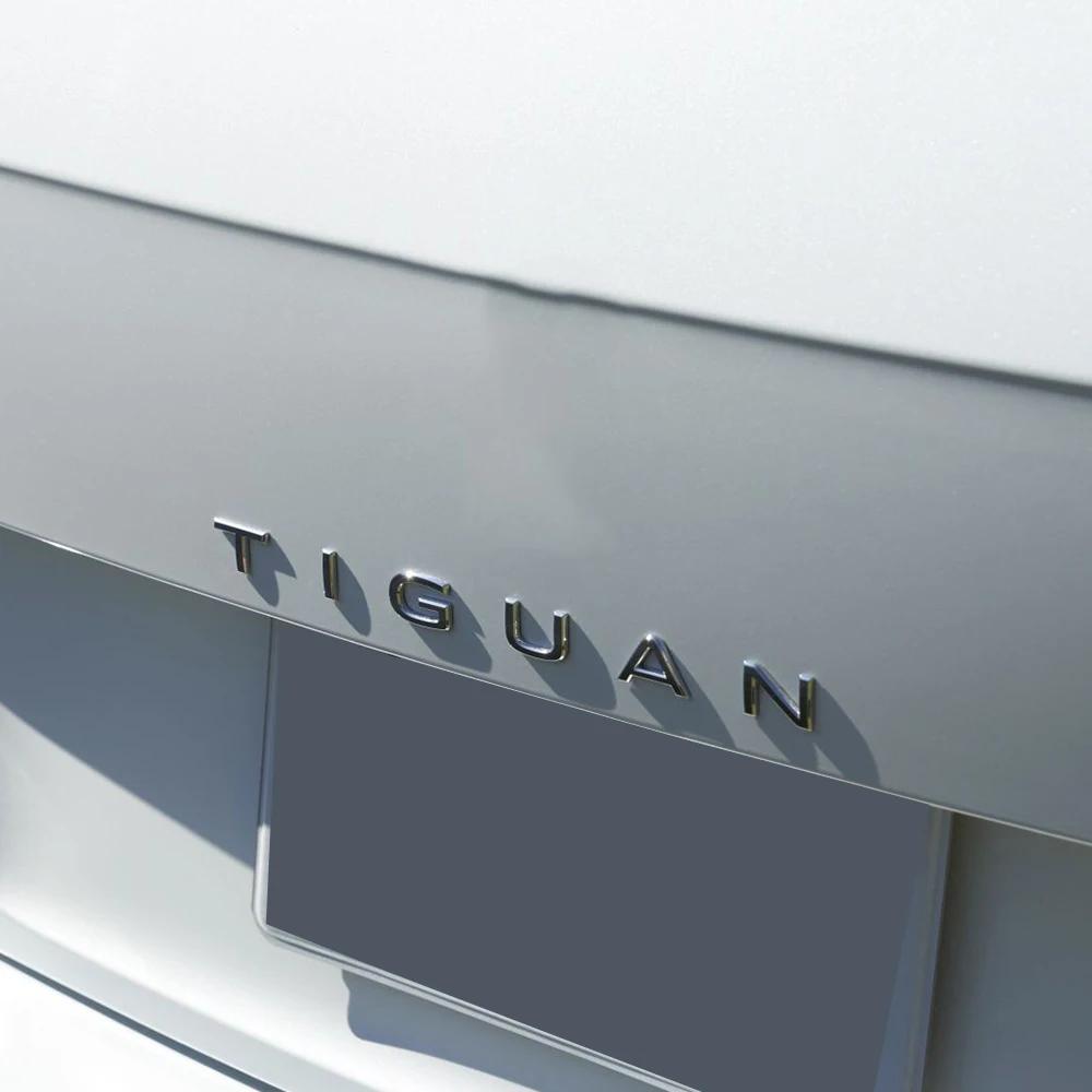 Adesivo per Auto Cromato Argento Nero in ABS 3D Bagagliaio Posteriore Carrozzeria Parafango Lettere TIGUAN Etichetta Emblema Badge Logo