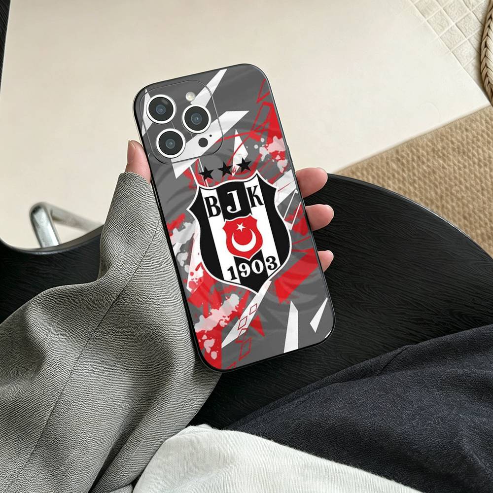 1 шт. F-Fashion B-Besiktas BJK Чехол для телефона для iPhone 17, 16, 15, 14, 13, 12, 11 Plus, Pro Max, Другие Мягкий черный чехол iPhone16e