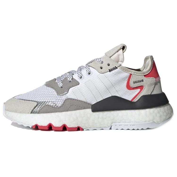 (GS) adidas Nite Jogger J  White Shock Red  Kids  G28044 EU 35⅔
