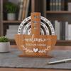 Natural Wood Perpetual Calendar Wooden Calendar, Manual Rotating Desk for Home Office Creative Gift Decor, Date Month Week Display Desktop Ornament