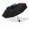 1pc Pop Art Girl Outdoor Umbrella - Automatic Opening/Closing, Portable 3-Fold Design, 8-Bone Iron Frame, Festival Gift for Fans, Travelers, Dail