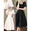 Mid-length Dress Summer New Puff Sleeve Fairy Dress Fashion Trend Elegant High-end Women