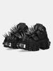 Fashion NEW Rivets Sneaker Lace-Up Gothic Punk Thick Bottom Hot Girls Leather Solid Color Fashion Elegant Concise Shoes Newest