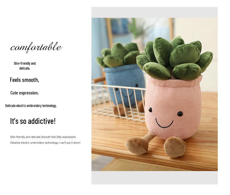 Tulip Succulent Plush Figurine - Home & Office Decor