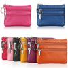 Women Genuine Leather Coin Purse Mini Pouch Cowhide Mini Wallet with Chain